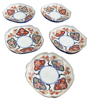Kozara Plates by Shobido Honten for Arita, 1950s, Set of 5