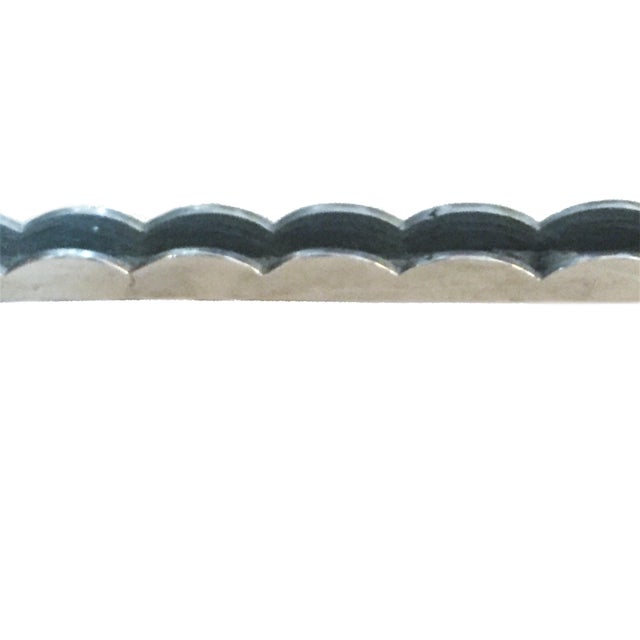 Maurice Dufrêne, French Art Deco Nickeled Bronze Wall Mirror, circa 1920s For Sale In New York - Image 6 of 6