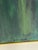 1960s 1968 Signed Abstract Figurative Painting in Navy & Emerald Green For Sale - Image 5 of 12