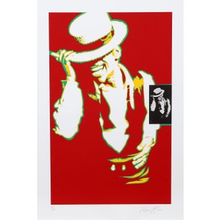 Bernard Rancillac Sammy Davis Jr. Lithograph For Sale