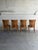 Set of 4 Mid Century Teak Dining Chairs by Benny Linden Sculptural Slat Back For Sale - Image 4 of 10