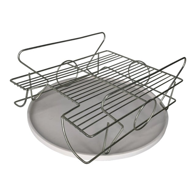 Memphis Style Metal Desk Organizer For Sale