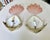 Pair Art Deco Shell Clam Shaped Pink Glass Brass Wall Sconce For Sale - Image 16 of 18