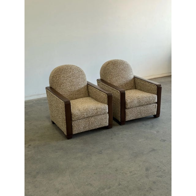 1970s German Art Deco Lounge Chairs - Pair For Sale - Image 4 of 12