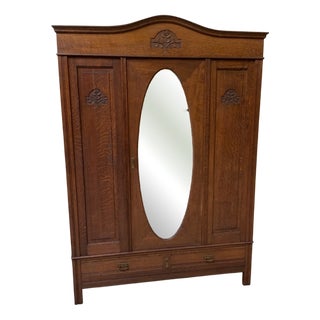 Antique Wardrobe, 1910 For Sale