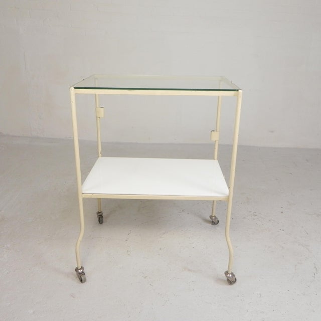 Metal Industrial Serving Trolley, 1950s For Sale - Image 7 of 18