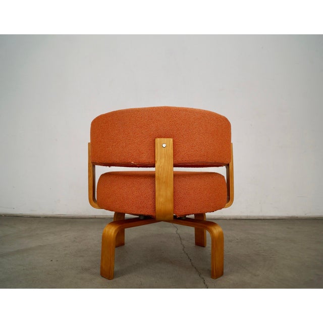 2000 - 2009 Early 2000’s Postmodern Carina Bengs Bentwood Swivel Lounge Chair For Sale - Image 5 of 12