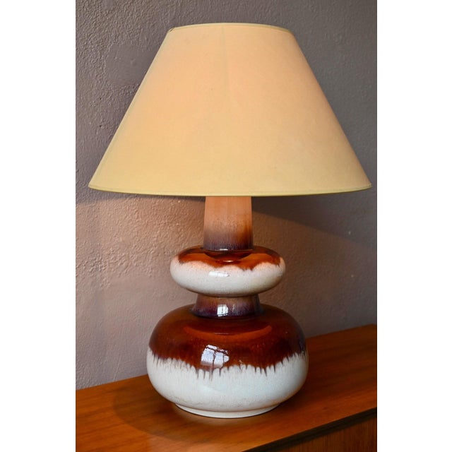 Ceramic Brutalist Fat Lava Ceramic Totem Lamp, 1970s For Sale - Image 7 of 15