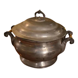 19th Century American Two-Part Pewter Tureen