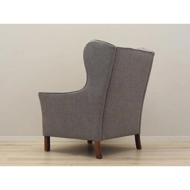 Danish Wingback Armchair, 1970s For Sale - Image 4 of 15