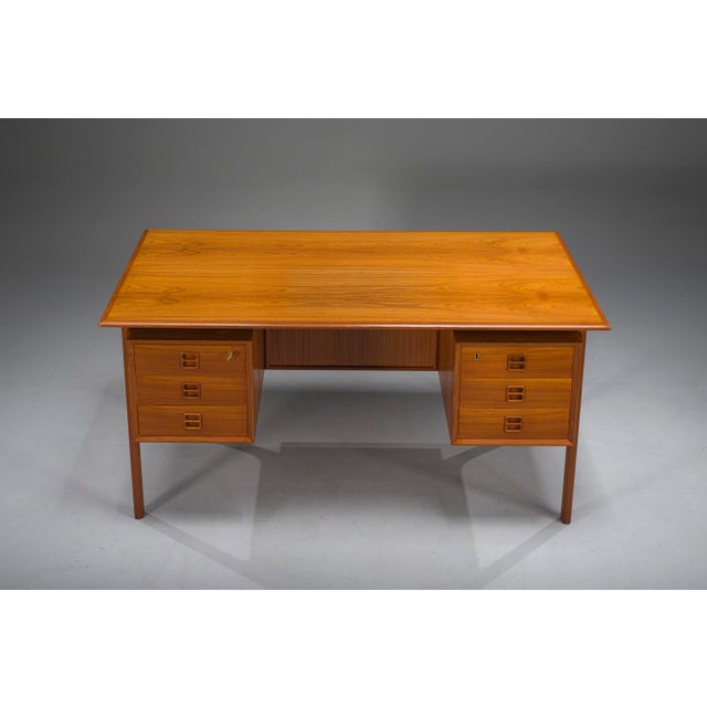 Danish Executive Desk in Teak by Erik Brouer for Brouer Møbelfabrik, 1960s For Sale - Image 12 of 18