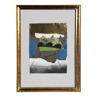 Bertrand Dorny Abstract Mixed Media Collage For Sale