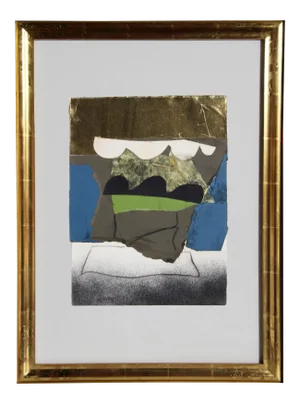 Bertrand Dorny Abstract Mixed Media Collage