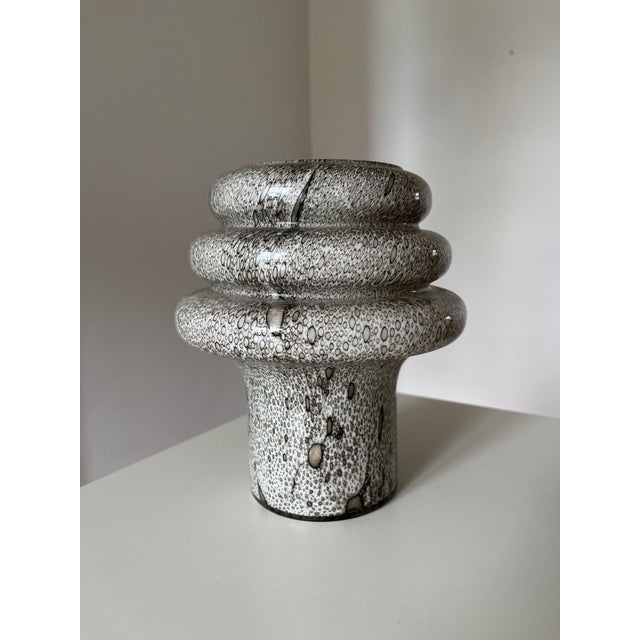 Mid-Century Modern Swedish Glass Table Lamps with Snakeskin Print by Marianne Starck for Michael Andersen & Son, 1960s, Set of 2 For Sale - Image 3 of 11