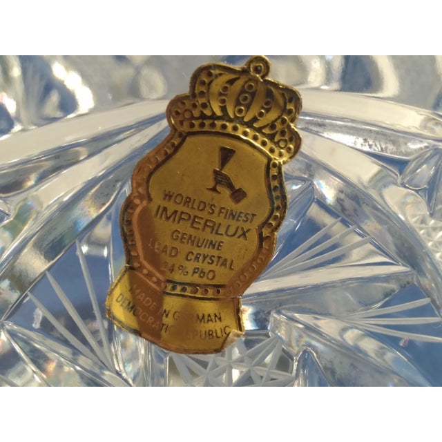 Glass 1960s Imperlux German Crystal Glass Ice Bucket For Sale - Image 7 of 8