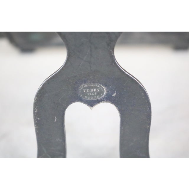 Late 19th Century Faux Bamboo French, Napoleon III Iron Photo Frame For Sale - Image 5 of 5