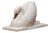 Art Deco Swan Sculpture in Paint & Plaster, 1950s For Sale