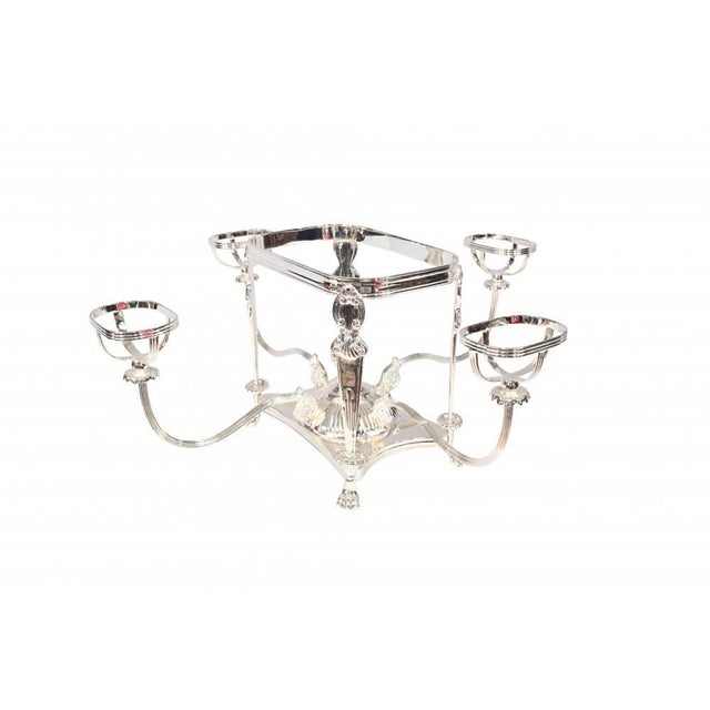 Silver Plate and Glass Serving Bowls, Set of 2 For Sale - Image 14 of 14
