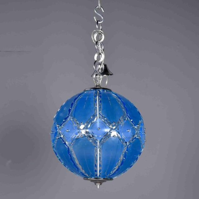 Mid-Century Modern 1960s Mid-Century Modern Italian Murano Glass Pendant Light by Zero Quattro for Fontana Arte For Sale - Image 3 of 8