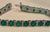 18 carat Natural Emerald & Diamond Cocktail Tennis Bracelet 14 Karat White Gold For Sale - Image 9 of 18