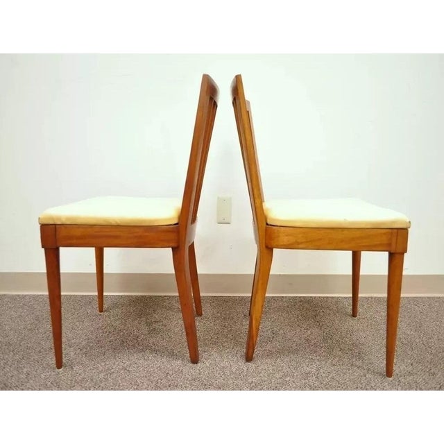 Mid-Century Modern Mid 20th Century Vintage Paul McCobb Style Mid Century Modern Maple Slat Back Dining Chairs- a Pair For Sale - Image 3 of 12