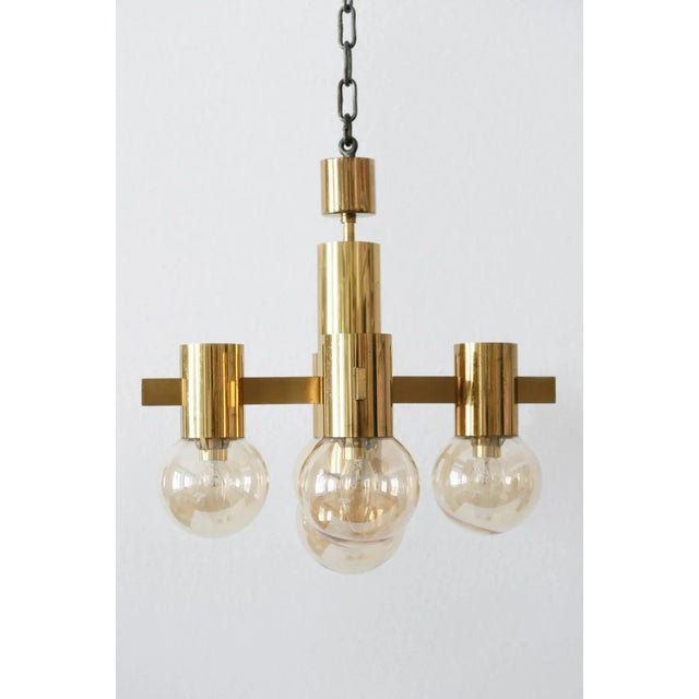 Gold Pendant Light and Wall Lamps by Hans-Agne Jakobsson for Markaryd, 1960s, Set of 3 For Sale - Image 8 of 18