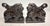 Up for sale is a unique pair of antique 19th century hand carved wood architectural salvage lion sculptures, showcasing...