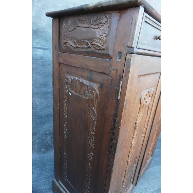 18th Century Spanish Colonial Walnut Cabinet For Sale - Image 11 of 11