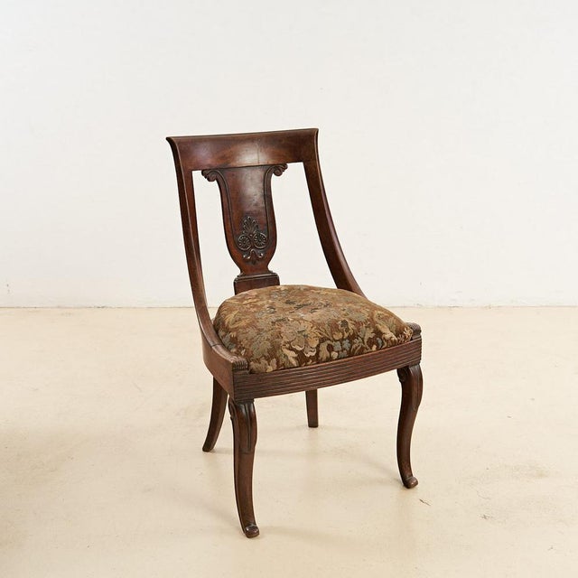 Wood Antique Italian Gondola Chair, 1800s For Sale - Image 7 of 7