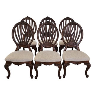 Elegant Victorian Set of Dining Chairs (6) For Sale
