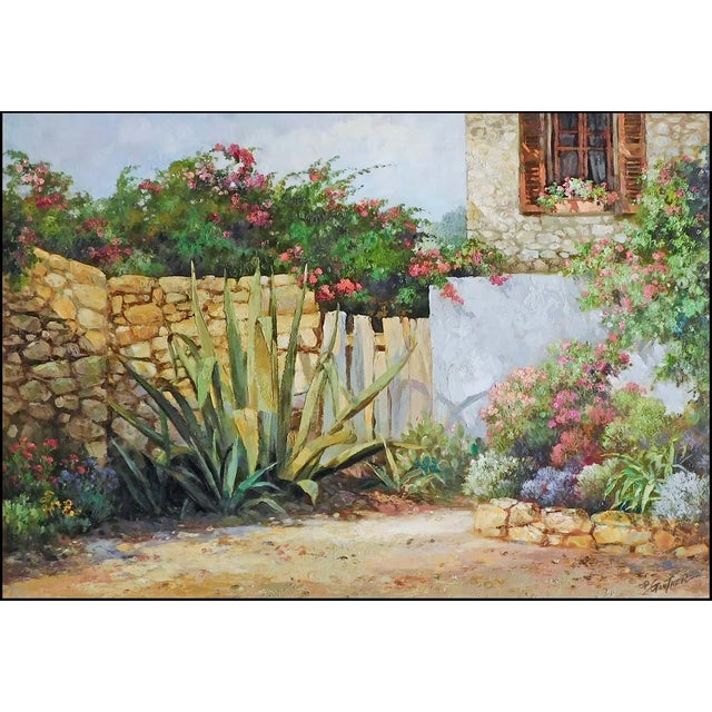 "Garden of Solace " #6066968 Original Oil Painting on Canvas by Paul Guy Gantner Hand signed by the artist Condition: Mint...