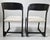1970s Black and White Sleigh Chairs from Baumann, 1970s, Set of 4 For Sale - Image 5 of 8