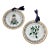 1970s Pair of Floral Hanging Decorative Plates For Sale