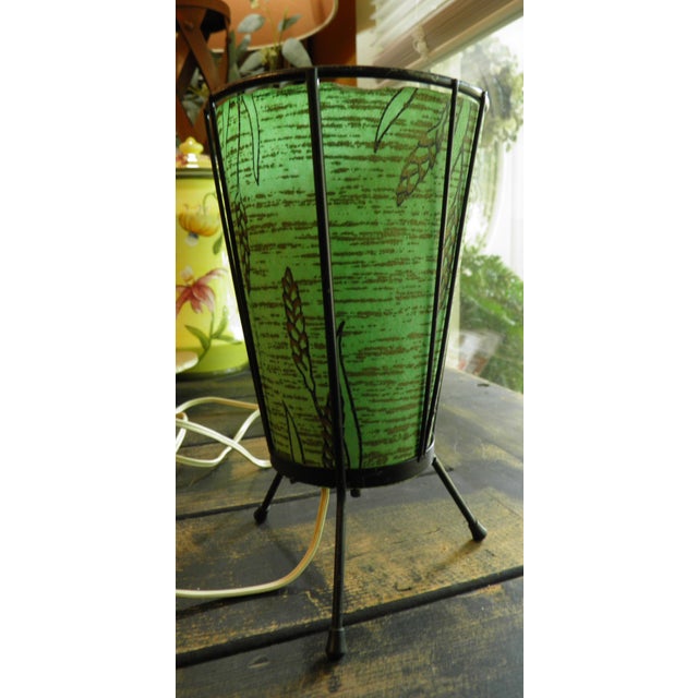 1950s Atomic Mid-Century Modern Ufo Saucer Shade Table Lamp For Sale - Image 4 of 13