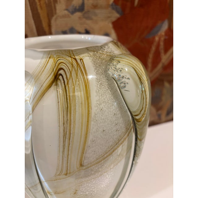 Large Scale Vintage Murano Style Teardrop Art Glass Vase For Sale - Image 14 of 18