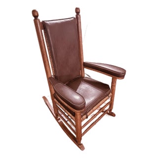 Vintage Kennedy Rocker — Authenticated Replica, Custom Upholstery (1977) For Sale
