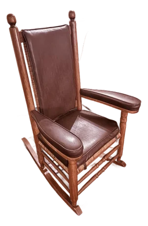 Vintage Kennedy Rocker — Authenticated Replica, Custom Upholstery (1977)