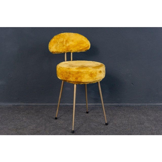 Textile Vintage Yellow Cocktail Chair For Sale - Image 7 of 8