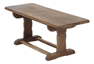 Antique Rustic Oak Farmhouse Refectory Coffee Table