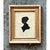 Wood Vintage Silhouette Portrait in Gilt Frame For Sale - Image 7 of 13