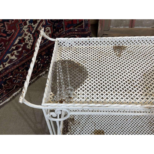 Vintage Serving Cart in Wrought Iron, 1950s For Sale - Image 4 of 16