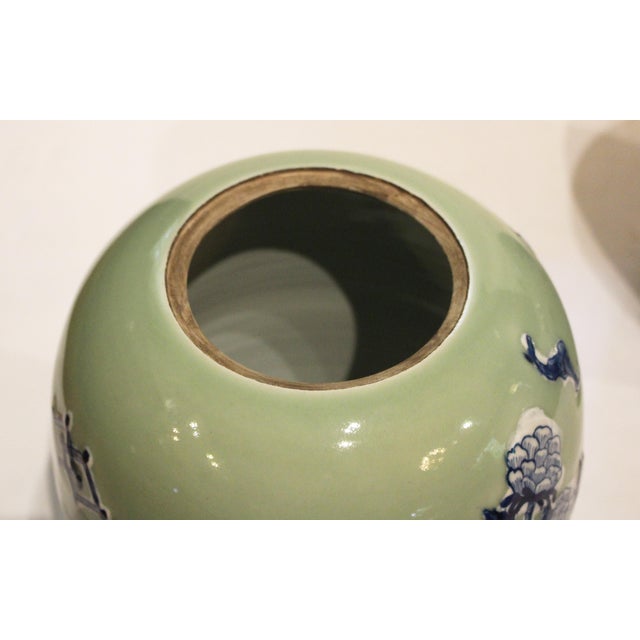 Circa 1880 Chinese Pair of Covered Porcelain Jars For Sale - Image 9 of 9