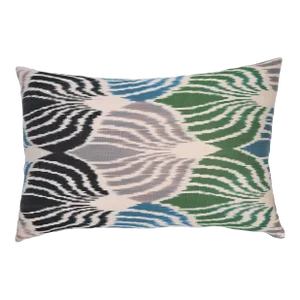Contemporary Handmade Luxury Silk Throw Pillow With Down Feather Insert