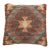Arteverk Handwoven Afghan Kilim Pillow — Red & Blue Diamond Lattice For Sale