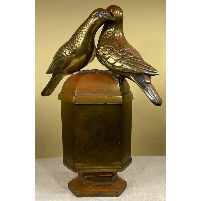 1920s Antique Bronze Jewlery Box For Sale - Image 4 of 12