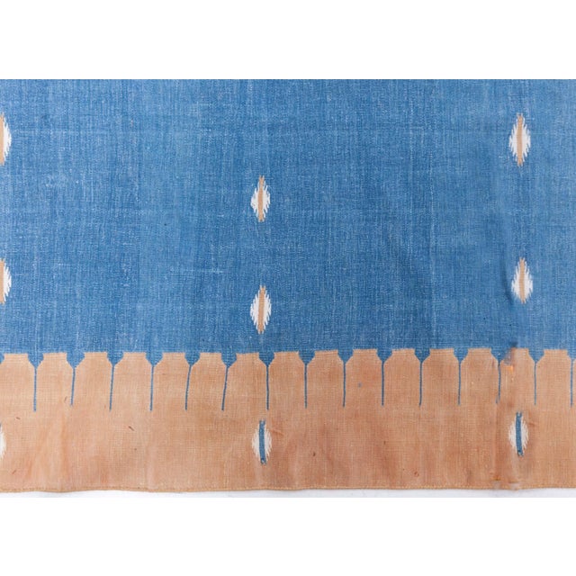 Textile Doris Leslie Blau Vintage Dhurrie Cream Beige Handmade Rug For Sale - Image 7 of 7
