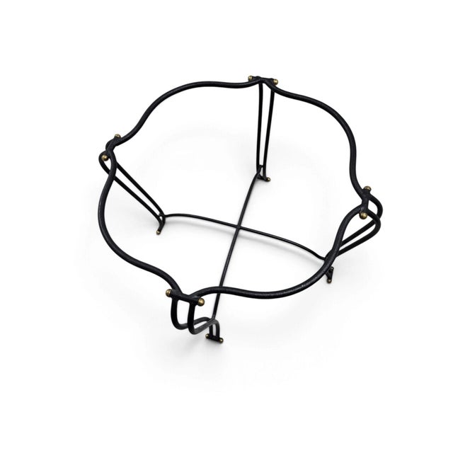 Late 20th Century French Bistro Style Wrought Iron & Maze-Woven Rattan Dining Suite, 5 Pc Set For Sale - Image 16 of 18
