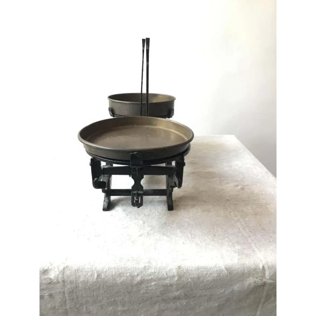 Traditional 1880s Iron And Brass Balancing Scale For Sale - Image 3 of 9