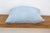 Powder Blue Jaipur Blockprint Linen Pillow Cover For Sale In Los Angeles - Image 6 of 7