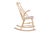 Mid-Century Danish Rocking Chair by Illum Wikkelsø, from the N.Eilersen factory, lacquered in white. Manufactured in the...